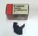 CANON FINDER ILLUMINATOR F X CANON F1 OLD  ILLUMINATORE per la scala dell'esposimetro alimentato da una pila PX625 da montare sul manettino di avvolgimento, che permette di leggere la scala dell'esposimetro anche in condizioni di oscurità.