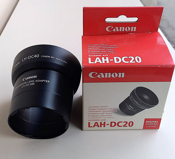 CANON LAH-DC20 - ADATTATORE AGGIUNTIVI OTTICI WIDE-TELE NUOVO PER FOTOCAMERE COMPATTE DIGITAL POWERSHOT S80 I