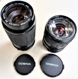 COSINA KIT 2 ZOOM :  MF  MC 28-80 F.3,5-5,6 MACRO 1:4 + MC 70-210 F.4,5-5,6 MACRO 1:4-6  NUOVO