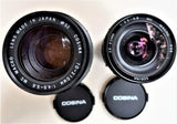 COSINA KIT 2 ZOOM :  MF  MC 28-80 F.3,5-5,6 MACRO 1:4 + MC 70-210 F.4,5-5,6 MACRO 1:4-6  NUOVO