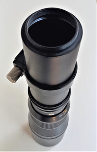 KEPCOR OB. MF. 400mm F.6,3 a  LENTI PRESELEZIONE DIAFRAMMA MANUALE    PASSO T2  ADATTABILE MOLTE REFLEX/MIRRORLESS- ANELLO ADATTATORE ESCLUSO con Piastra attacco Treppiede.