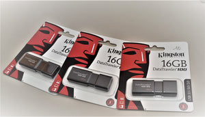 KINGSTONE 16 GB DATA TRAVELER 100 NERA Chiavetta USB 3.1-3.0 NUOVA