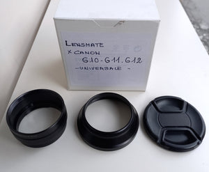 LENSMATE UNIVERSALE COMPATIBILE X CANON G10 - G11 - G12 USATO OTTIMO STATO - CONSENTE DI MONTARE AGGIUNTIVI OTTICI WIDE-TELE / FILTRI
