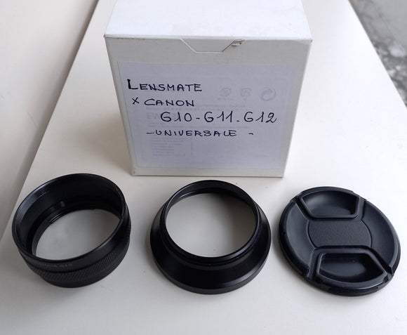 LENSMATE UNIVERSALE COMPATIBILE X CANON G10 - G11 - G12 USATO OTTIMO STATO - CONSENTE DI MONTARE AGGIUNTIVI OTTICI WIDE-TELE / FILTRI