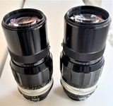 NIKON OB. NIKKOR Q-C  200mm F.4 MF Nikon AI ManualFocus USATI Ottimo Stato Paraluce Telescopico Incorporato