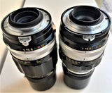 NIKON OB. NIKKOR Q 200mm F.4 MF ManualFocus x Nikon F / e/o Modificato AI USATO OTTIMO STATO Paraluce Telescopico Incorporato