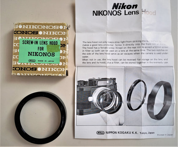 NIKON SCREW-IN LENS HOOD FOR NIKONOS NUOVO for 35mm f/2.5 W-Nikkor