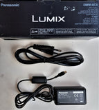 PANASONIC DMW-LA5EG ALIMENTATORE A RETE X  PANASONIC DMC-TZ1 / LX1 / FX01 / FX8 / FX9 / FX3 / FX07 / FX50 / LX2 / TZ2 / TZ3 / FX10 / FX12 / FX30 / FX100 / FX33 / FX55 NUOVO IMBALLO