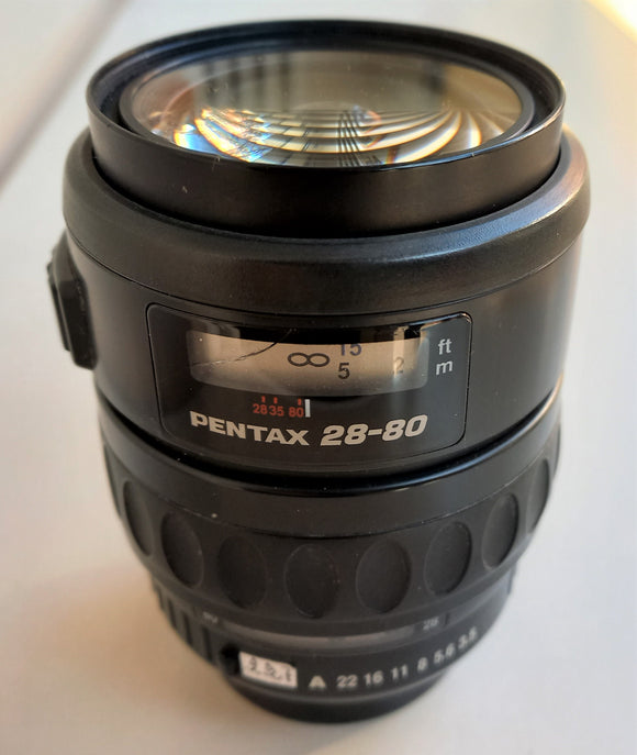 PENTAX OB.AF. 28-80mmF.3,5-4,7 SMC FA FullFrame NERO USATO Ottimo Stato c/ tappi-