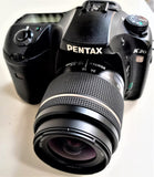 PENTAX K20D KIT REFLEX DIGIT.AF CMOS 14,6MP PROGR. AUTO MAN. FLASH TTL MOTORIZ. USATO +OB. 18-55 F.3,5-5,6 DA L AL WR APS-C  NUOVO