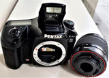 PENTAX K20D KIT REFLEX DIGIT.AF CMOS 14,6MP PROGR. AUTO MAN. FLASH TTL MOTORIZ. USATO +OB. 18-55 F.3,5-5,6 DA L AL WR APS-C  NUOVO