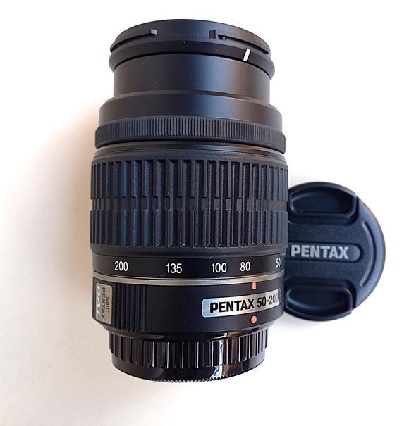 PENTAX Ob.AF 50-200mm F.4-5,6 ED SMC DAL NUOVO Imballo da Kit Solo APS-C no FullFrame