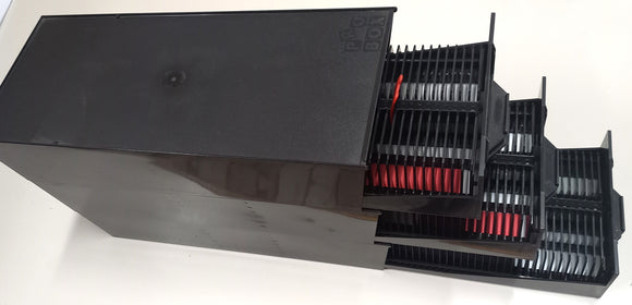 PRO-BOX CARICATORI LINEARI PER DIAPO 5X5 2X50 NERI CON BOX SOVRAPPONIBILE ALLO STESSO TIPO - ALTA QUALITA'