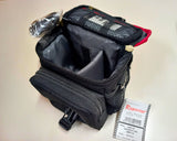 REPORTER SERIE ARTEPRIMA MEDIA COD 00141 BORSA FOTOGRAFICA CORDURA NUOVA BORDEAU-NERA , GRIGIO-BLU CON TRACOLLA-CINTURA+MANICO TRASPORTO