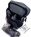 REPORTER MAHO SERIE AUSTRALIA COD. 81611 BORSA FOGRAFICA CORDURA NERO-BLU TRACOLLA-CINTURA+MANICO TRASPORTO : NUOVA