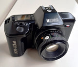 RICOH  KR-10M N.562 REFLEX ANALOGICA MANUAL FOCUS AUTO-MANUAL MOTORIZZATA KIT OB. STANDARD BUONO STATO