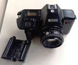 RICOH  KR-10M N.562 REFLEX ANALOGICA MANUAL FOCUS AUTO-MANUAL MOTORIZZATA KIT OB. STANDARD BUONO STATO