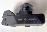 RICOH  KR-10M N.562 REFLEX ANALOGICA MANUAL FOCUS AUTO-MANUAL MOTORIZZATA KIT OB. STANDARD BUONO STATO