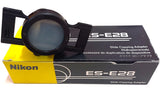 NIKON ES-E28 SLIDE COPYING ADAPTER DISPOSITIVO DUPLICATORE DIAPO 35mm  X COOLPIX 990-4300-4500-5400-5000 IMBALLO USATO COME NUOVO
