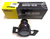 NIKON ES-E28 SLIDE COPYING ADAPTER DISPOSITIVO DUPLICATORE DIAPO 35mm  X COOLPIX 990-4300-4500-5400-5000 IMBALLO USATO COME NUOVO