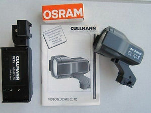 CULLMANN VIDEO LEUCHTE CL 10-J-P cod. 8216  ILLUM.Video 10W UTILIZ.C/ ACC. JVC-PANASONIC  6 V.