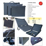 SVAR 36001000 TECNO PORTFOLIO 25X35 NERO : VALIGIA PORTA FOTO Con ANELLE e MANIGLIA  SENZA  INTERNI FORMATO 25 X 35 OFFERTA KIT CON 35 FOGLI PORTAFOTO INCLUSI