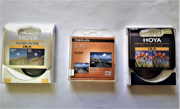 HOYA-MARUMI: FILTRI Fotografici POLARIZZATORI Lineari e CIRCOLARI  37mm-40,5mm-43mm  NUOVI