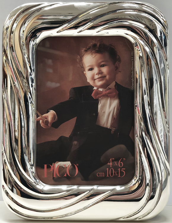 PICOGLASS CORNICI da TAVOLO Iin SILVER formato 10X15 Orizzontale e Verticali  4 Modelli  NUOVE