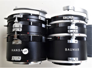 SET 3 ANELLI MACRO AUTOMATICI NIKON F NON AI 11-18-36mm  Marca BAUMAR-HANSA-HOYA  USATI  OTTIMO STATO