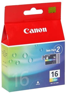 CANON TWIN PACK BCI-16 COLOR Originale Canon 9818A002 Conf. 2 serbatoi inchiostro