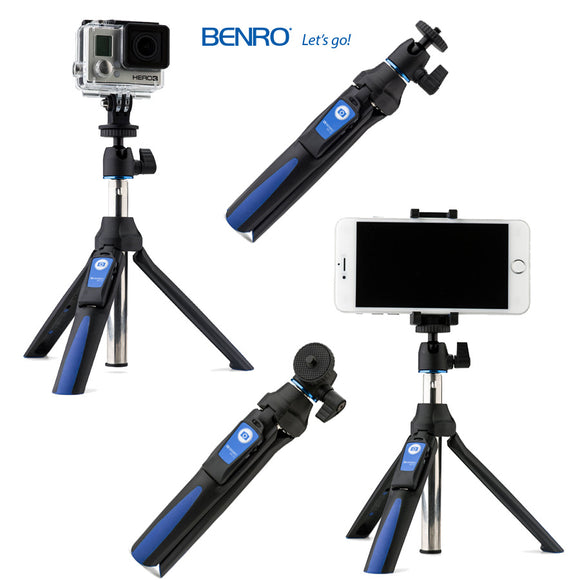 BENRO BK10 LET'S GO SMART MINI TRIPOD AND SELFY STICK NUOVO GARANZIA RINOWA