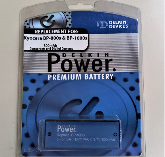 DELKIN DD/BP800S BATTERIA LI ION RICARICABILE 3,7V 800Mah Compatibile KYOCERA BP800S - BP1000S NUOVA