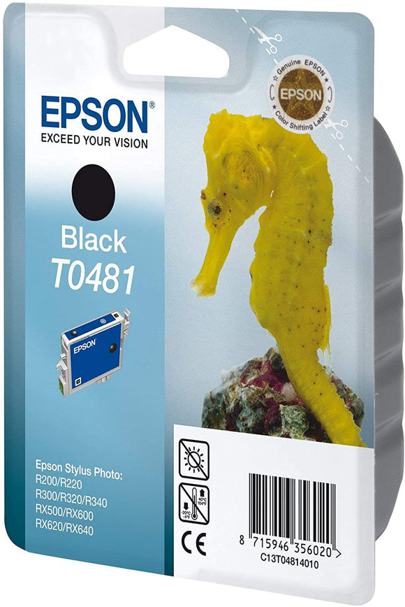 EPSON T0481 BLACKCARTUCCE x STAMPANTI INKJET R200-R220-R300-R320-R340-RX500-RX600-RX620-RX640