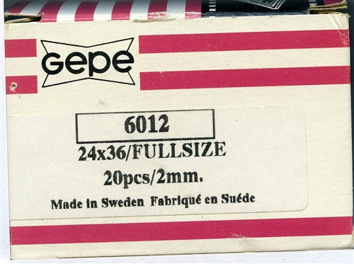 GEPE 6012 TELAI X DIAPOSITIVE 2mm C/VETRO AN. 24X36 FULL SIZE CONF. 20 Pezzi NUOVI