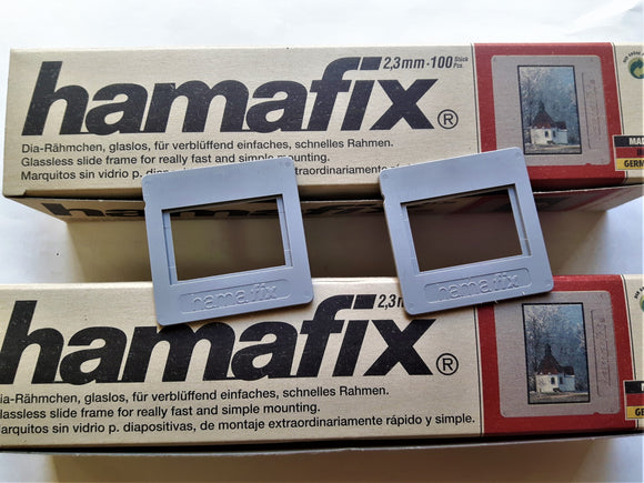 HAMAFIX Cod. 1031 TELAI DIAPO 5X5 2,3m Senza Vetro GRIGIO Confez. 100 Pezzi