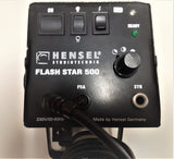 HENSEL FLASH STAR 500 Watt/s Luce Pilota40W senza parabola con attacco stativo cavo sincro.