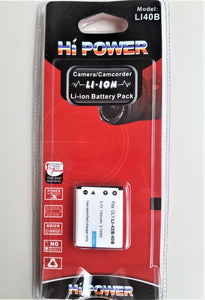 HI POWER LI-40B-42B BATTERIA LI ION RICARICABILE 3,7V 650 Mah 2,41 Wh  NUOVA x OLYMPUS