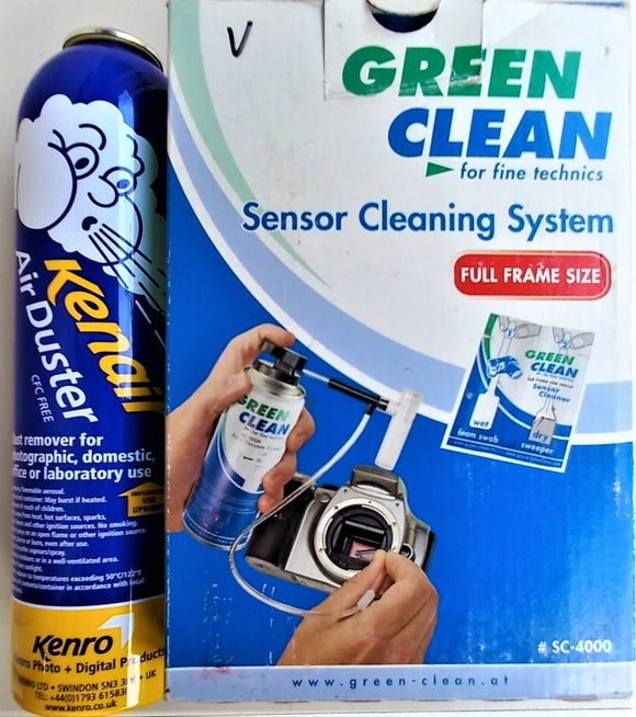 KENAIR AIR DUSTER CRC FREE 360ML + GREEN CLEAN ACCESSORI  KIT Pulizia Sensore