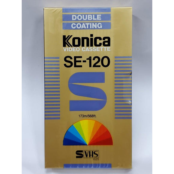 KONICA (TDK ) SE120  DOUBLE COATING  NASTRI VIDEO VERGINI SUPER  VHS