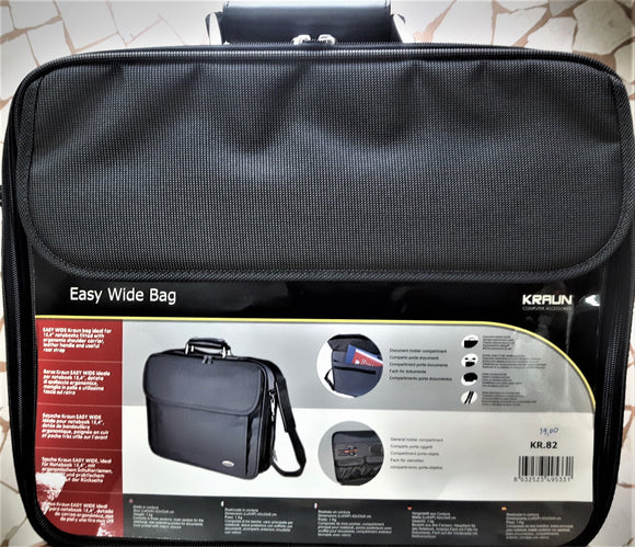 KRAUN KR-82 NERA BORSA TRASPORTO x NOTEBOOK 15,4