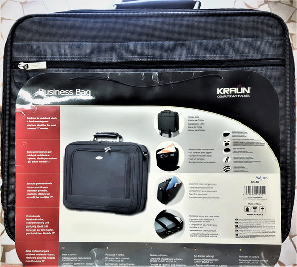 KRAUN KR-BC NERA BORSA TRASPORTO x NOTEBOOK 17