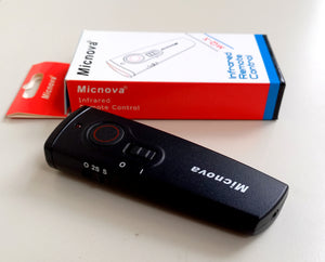 MICNOVA COMANDO REMOTO INFRARED fino a 50 Mt. UNIVERSALE NUOVO -Scatto Singolo-Continuo-Ritardato 2 Sec.-PosaB -