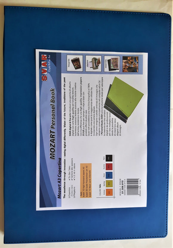 SVAR 01326910 MOZART PERSONAL BOOK A3 - 2 VITI OTTONE x FISSAGLIO FOGLI MOBILI  ESPANDIBILE