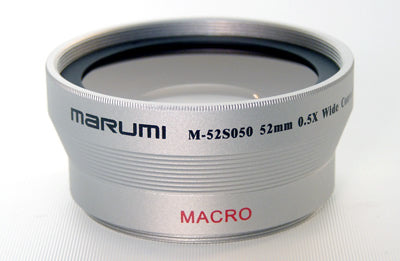 MARUMI M-525250 AGGIUNTIVO OTTICO WIDE 0,5 X  + Lente Macro X FOTO VIDEO NUOVO  Disponibile :52 mm incluso Lente Macro