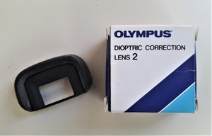 OLYMPUS LENTE CORREZIONE DIOTTRICA x MIRINI  FOTOCAMERE TIPO 2 con Conchiglia Gomma NUOVE - Compatibili anche con Pentax M.