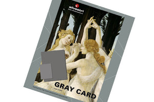 SILVESTRI GRAY CARD  Cartoncino Grigio Neutro 18% KODAK : Contiene 1 cartoncino 20x25 Cm. Spessore 2mm