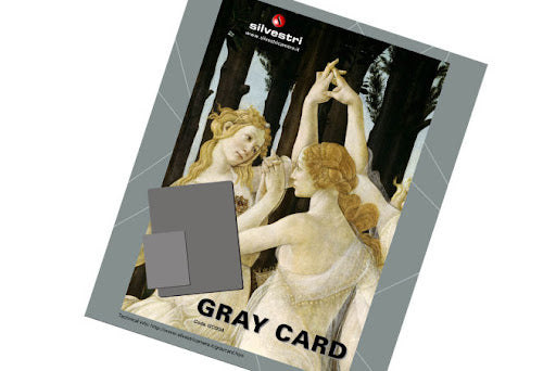 SILVESTRI GRAY CARD  Cartoncino Grigio Neutro 18% KODAK : Contiene 1 cartoncino 20x25 Cm. Spessore 2mm