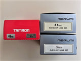 TAMRON - B+W : FILTRI SET 3 LENTI ADDIZIONALI MACRO +1 +2 +3  49 mm C/ASTUCCIO NUOVO