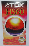 TDK HS60 SUPER S.GRADE NASTRI VIDEO VERGINI VHS