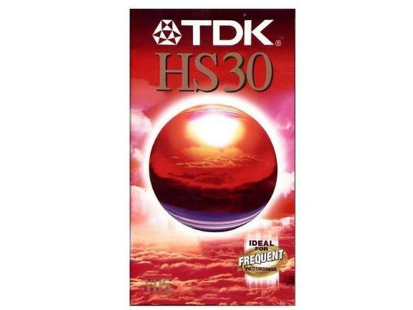 TDK HS30 SUPER S.GRADE NASTRI VIDEO VERGINI VHS